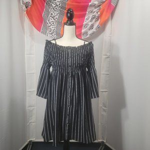 New Look black and white, size L dress